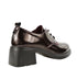 Pantofi casual, dama, PASS COLLECTION, J970007B bordo, piele lacuita, cu toc